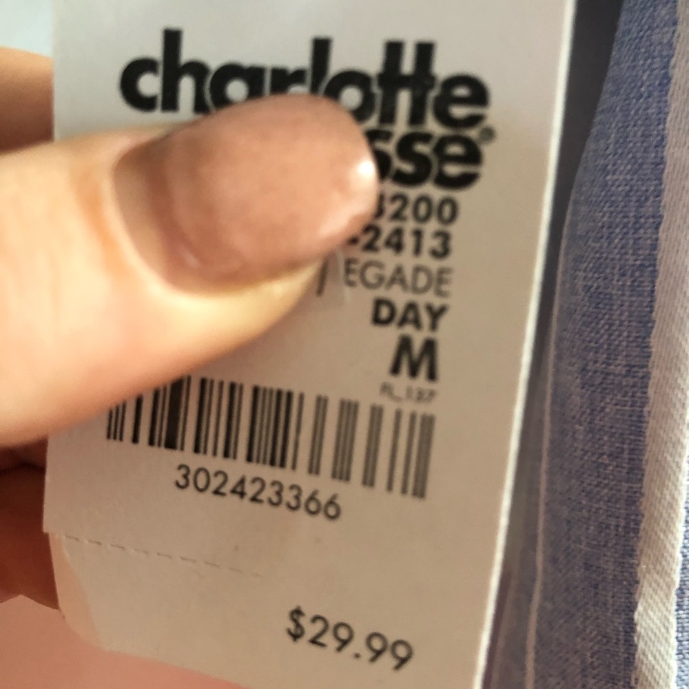 Light blue and white stripe off the shoulder dress